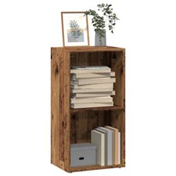 Berkfield Home Bookcase Old Wood 40x30x77 cm Engineered Wood in Brown - Size: 40 x 30 x 77 cm - thumbnail 1