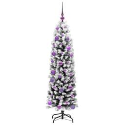 Berkfield Home Stunning Artificial Christmas Tree with 150 LEDs with Stand Green - thumbnail 4