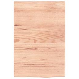 Berkfield Home Wall Shelf Light Brown 40x60x2 cm Treated Solid Wood Oak - Size: 40 x 60 x 2 cm - thumbnail 3