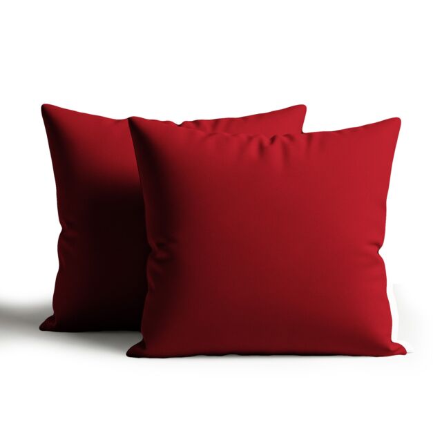 Snug City Waterproof Outdoor Garden Patio Cushion Cover & Inner Square Pack Of 2 in Red - Size: 45 cm x 45 cm - image 1