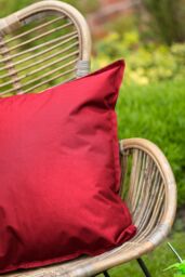 Snug City Waterproof Outdoor Garden Patio Cushion Cover & Inner Square Pack Of 2 in Red - Size: 45 cm x 45 cm - thumbnail 3