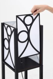 Living and Home Modern Wooden Shelf Floor Lamp - thumbnail 6
