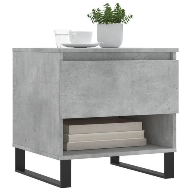 Berkfield Home Modern Coffee Tables 2 pcs Concrete Grey 50x46x50 cm Engineered Wood - Size: 50 x 46 x 50 cm - image 1