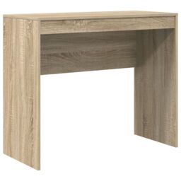 Berkfield Home Desk with Storage Sonoma Oak Engineered Wood in Beige - thumbnail 4