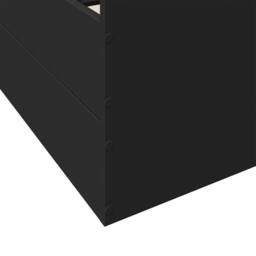 Berkfield Home Bed Frame with Drawers without Mattress Black 75x190 cm Small Single - thumbnail 8