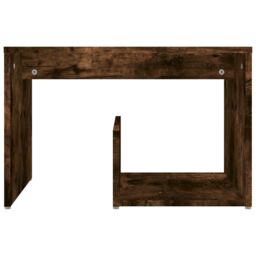 Berkfield Home Side Table Smoked Oak 59x36x38 cm Engineered Wood in Brown - Size: 59 x 36 x 38 cm - thumbnail 4
