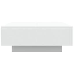 Berkfield Home Coffee Table with LED Lights White 80x80x31 cm - Size: 80 x 80 x 31 cm - thumbnail 8