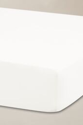 Ted Baker 'TB Plain Dye' Cotton Sateen Fitted Sheet in White - Size: Super King