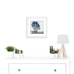 Artery8 Elioth Gruner The Wattles Painting 8X8 Inch Square Wooden Framed Wall Art Print Picture with Mount in White - thumbnail 2