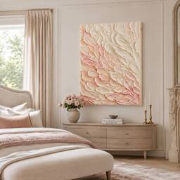 Mafett Blush Bloom Symphony Wall Art Canvas Print in Baby Pink - thumbnail 2