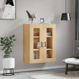 Berkfield Home Wall Mounted Cabinet Sonoma Oak 69.5x34x90 cm in Brown - thumbnail 3