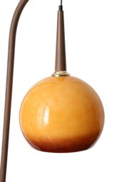 Living and Home Vintage Style Floor Lamp with Irregular Design and Pomelo-Shaped Lampshade - thumbnail 5