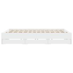 Berkfield Home Modern Bed Frame with Drawers without Mattress White 200x200 cm - thumbnail 7
