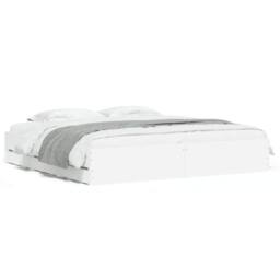 Berkfield Home Modern Bed Frame with Drawers without Mattress White 200x200 cm - thumbnail 3