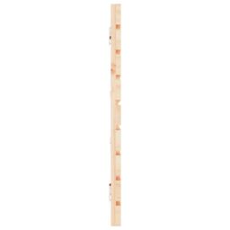 Berkfield Home Wall Headboard 206x3x63 cm Solid Wood Pine in Brown - Size: 206 x 3 x 63 cm - thumbnail 5