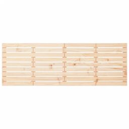 Berkfield Home Wall Headboard 206x3x63 cm Solid Wood Pine in Brown - Size: 206 x 3 x 63 cm - thumbnail 4