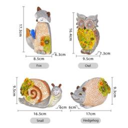 Obasyhig Solar Outdoor Waterproof Simulation Animal Lawn Light - Hedgehog Style - thumbnail 3