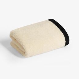 OHS Border Trim Premium Cotton Hand Towel Soft Absorbent in Cream - thumbnail 5