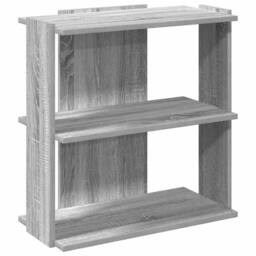 Berkfield Home Elegant Bookcase 3-Tier Grey Sonoma 60x30x60 cm Engineered Wood - Size: 60 x 30 x 60 cm - thumbnail 3