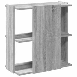 Berkfield Home Elegant Bookcase 3-Tier Grey Sonoma 60x30x60 cm Engineered Wood - Size: 60 x 30 x 60 cm - thumbnail 6