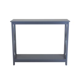 Charles Bentley Tetbury Country Style Wooden Hallway Side Console Table Grey - thumbnail 2