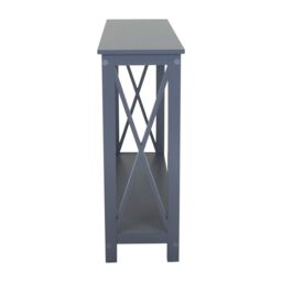 Charles Bentley Tetbury Country Style Wooden Hallway Side Console Table Grey - thumbnail 4