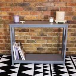 Charles Bentley Tetbury Country Style Wooden Hallway Side Console Table Grey - thumbnail 5