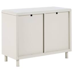 Wyld and Coco Beige Steel 2 Door Storage Adjustable Shelves for Home Office - thumbnail 6