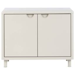 Wyld and Coco Beige Steel 2 Door Storage Adjustable Shelves for Home Office - thumbnail 5