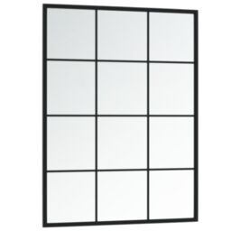 Berkfield Home Wall Mirrors 2 pcs Black 80x60 cm Metal - thumbnail 4