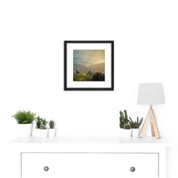 Artery8 Marcu Unspoilt Wilderness Ciucas Peak Romania Photo 8X8 Inch Square Wooden Framed Wall Art Print Picture with Mount in Black - thumbnail 2