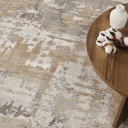 Livabliss Lustro-Abstract Beige Grey Off-White Modern Marble Living Dining Bedroom Rug - Size: 120 cm x 170 cm - thumbnail 7