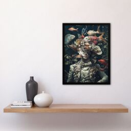"Artery8 Victorian Atlantean Surreal Underwater Portrait Framed Art Print - Size: W12"" x H16""" - thumbnail 4