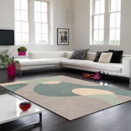The Rug Shop UK Green Handmade Modern Easy to clean Abstract Area Rug - Size: 160 cm x 230 cm - thumbnail 1