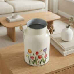 Garden Greatness Embossed Tulip Bud Vase in Cream - Size: 1 Pack - thumbnail 2