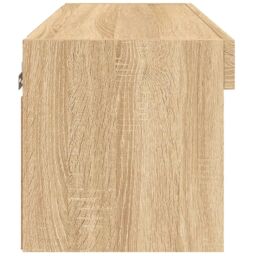 Berkfield Home TV Cabinet with LED Lights Sonoma Oak 60x30x30 cm in Brown - Size: 60 x 30 x 30 cm - thumbnail 9