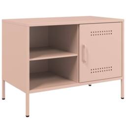 Berkfield Home TV Cabinets 2 pcs Pink 68x39x50.5 cm Steel - thumbnail 6