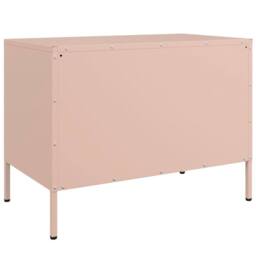 Berkfield Home TV Cabinets 2 pcs Pink 68x39x50.5 cm Steel - thumbnail 9