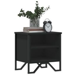 Berkfield Home Bedside Cabinet Black 2 pcs 40x30x40 cm Engineered Wood - Size: 40 x 30 x 40 cm - thumbnail 4