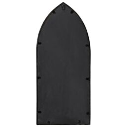 Berkfield Home Garden Mirror Black 70x30 cm Iron for Outdoor Use - thumbnail 4