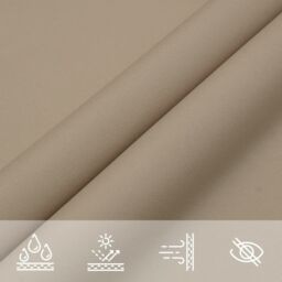 Berkfield Home Sunshade Sail Oxford Fabric Triangular 4x5x6.4 m Taupe - thumbnail 8