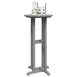 Berkfield Home Bar Table Light Grey 55x55x107 cm HDPE - Size: 55 x 55 x 107 cm - thumbnail 3