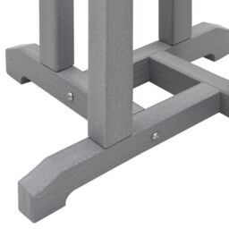 Berkfield Home Bar Table Light Grey 55x55x107 cm HDPE - Size: 55 x 55 x 107 cm - thumbnail 9