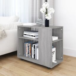 Berkfield Home Side Table Grey Sonoma 70x35x55 cm Engineered Wood - Size: 70 x 35 x 55 cm - thumbnail 1
