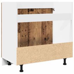 Berkfield Home Sink Bottom Cabinet Lyon Old Wood 80x46x81.5 cm Engineered Wood in Brown - thumbnail 7