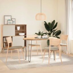 Berkfield Home Hairpin Table Legs 4 pcs Natural Steel 72 cm Solid Steel in Brown - thumbnail 3