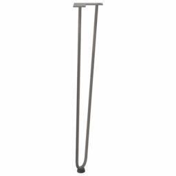 Berkfield Home Hairpin Table Legs 4 pcs Natural Steel 72 cm Solid Steel in Brown - thumbnail 6