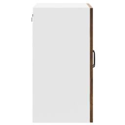Berkfield Home Kitchen Wall Cabinet with Glass Door Kalmar Old Wood Engineered Wood in Brown - thumbnail 8