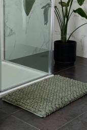 Allure Bath Fashions Bobbi Giant Bobble Bath Mat in Dark Green - thumbnail 2