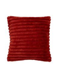 Catherine Lansfield 'Cosy Ribbed' Cushion in Burnt Orange - Size: 45 cm x 45 cm - thumbnail 4